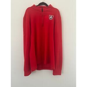 Nike Atlanta Dream Dri-Fit Quarter Zip Top Women Medium Red Championship Issued